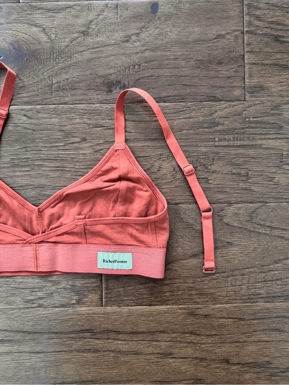 Richer Poorer Cotton Cutout Bralette Redwood Orange Size Medium - Picture 5 of 7